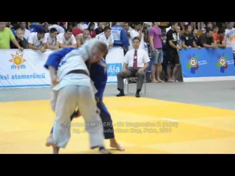 Judo 2011 Paks -81kg B: Forstmair M (GER) -- W: Dragosciuc R (ROU) Junior Atom Cup (IPPON)