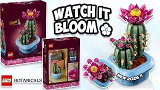 YouTube thumbnail: This LEGO Cactus🌵(11509) BLOOMS 🌸 Don't BLINK watch this LEGO cactus 🌵grow ! Speed Build New 2026 !!