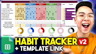 How to Make an ADVANCED HABIT TRACKER in Google Sheets! *v2 TUTORIAL*