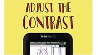 Smart Starts: Adjusting the contrast on the TI-84 Plus CE