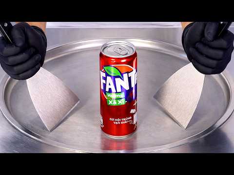 Fanta Sarsaparilla Xa Xi - Ice Cream Rolls | Satisfying Visual ASMR
