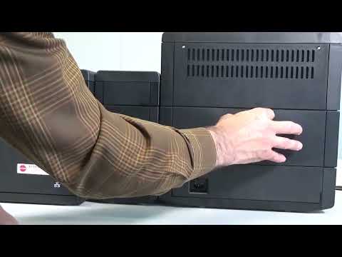 FARGO HDP6600: How to Connect the Lamination Module to the Dual-Sided Card Printer