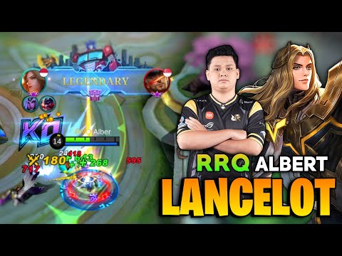 RRQ ALBERT Lancelot Amazing Sword Dance [ Top Global Lancelot Gameplay ] Mobile Legend
