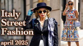 Street Style Italy April 2026 at +20°C. Beautiful Spring Fashion in Milan. Unique Milanese Style