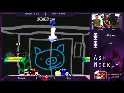 PM Loser's Quarters ASH@WIT 5/8/15 - Formuoli (G&W, Marth) vs Sveet (Ness, Fox)