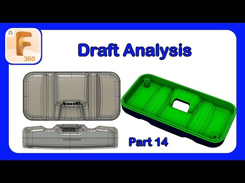 Plastic Part Design Series Episode 14 - How To Use Draft Analysis #Fusion360 #PlasticDesign #Draft