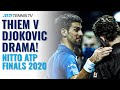 DOUBLE TIEBREAK DRAMA! Dominic Thiem vs Novak Djokovic Highlights at 2020 Nitto ATP Finals
