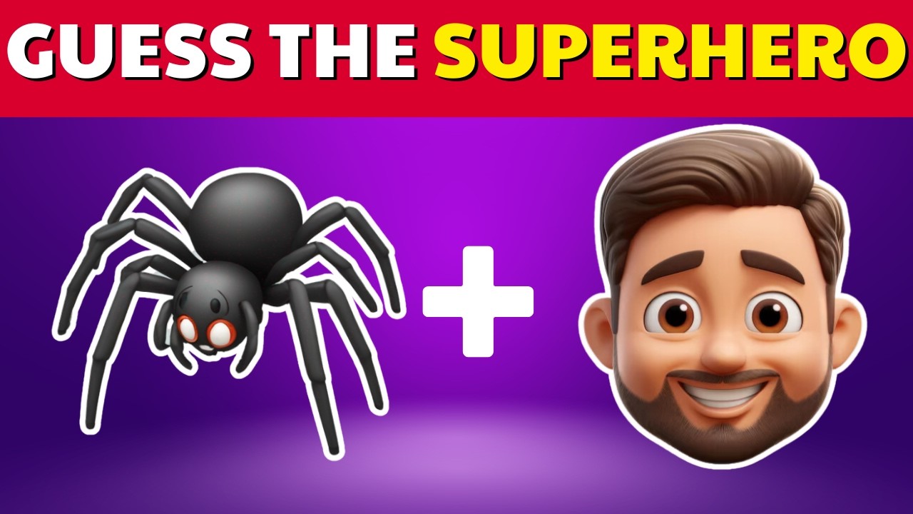 Guess The Superhero by Emoji | Superhero Quiz