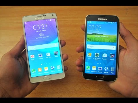 Samsung Galaxy S5 Android 5.0 Lollipop vs Samsung Galaxy Note 4 Which is Faster?
