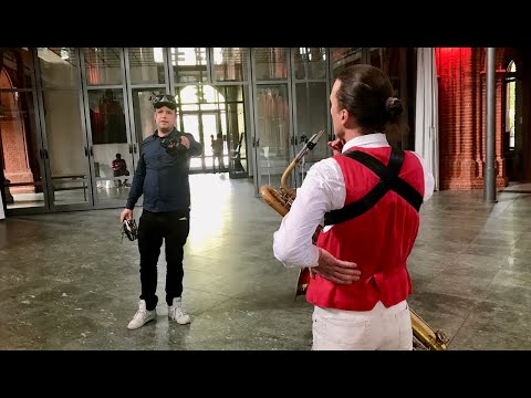 Saxophon solo & Drohnenflug durch die Heilig Kreuz Kirche - Nun bitten wir den heiligen Geist