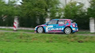 Rajd Śląska 2022 OS8 - Bruk Premium Dzwon ekipy Jarosław i Marcin Szeja