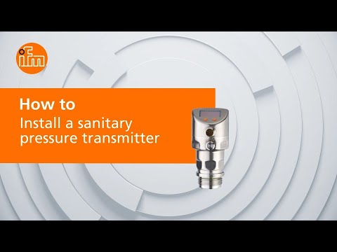 How to install a sanitary pressure transmitter