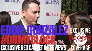 Eddie Gonzalez, director, interview at Premiere of Netflix's new comedy \
