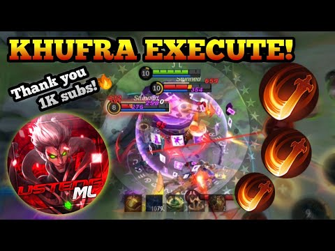KHUFRA EXECUTE! BEST SPELL NEXT TO FLICKER? | MOBILE LEGENDS