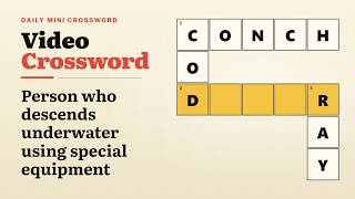 Daily Mini Crossword — Ocean Life | Play-Along Word Puzzle