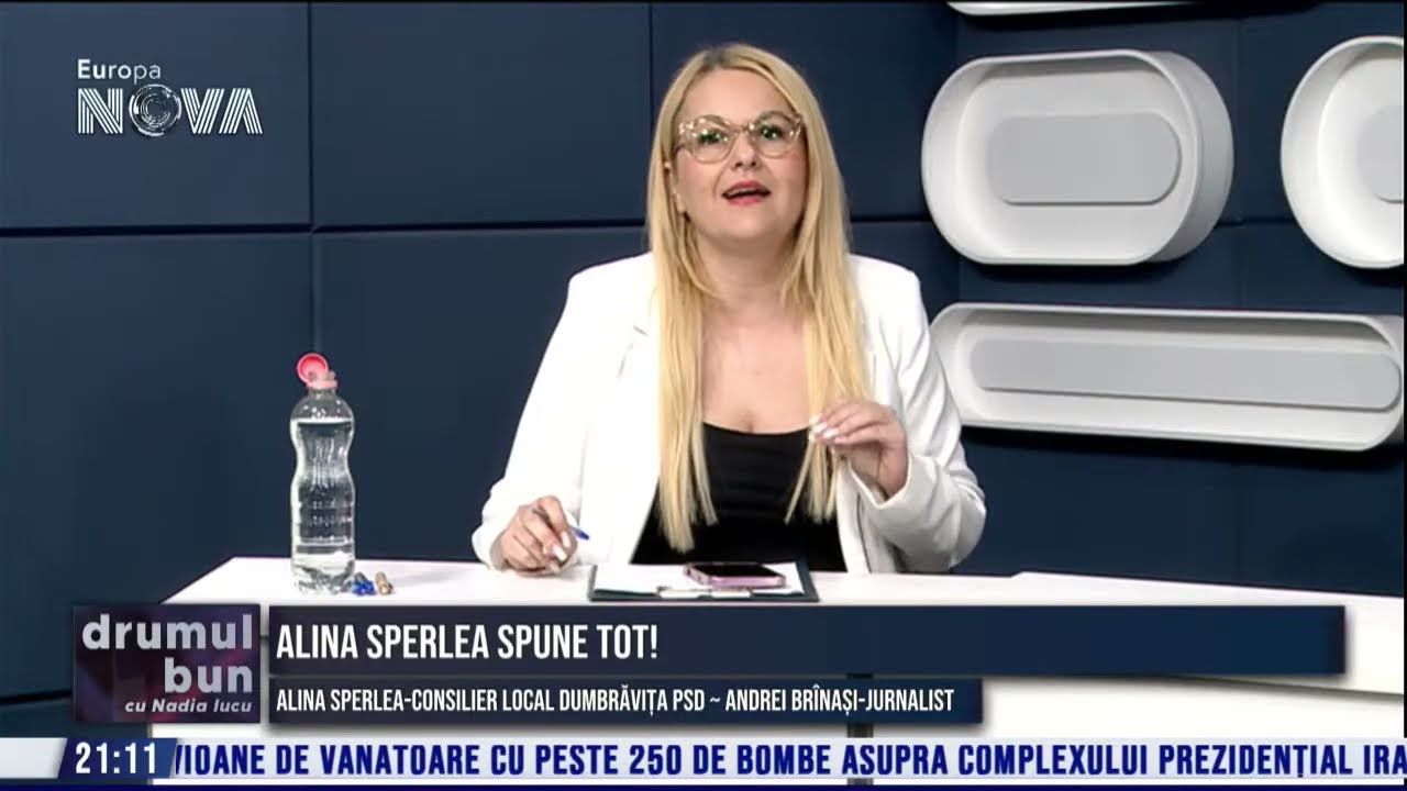 VIDEO emisiune integrala DRUMUL BUN cu NADIA IUCU. Invitati-Alina Sperlea, consilier local Dumbravita si Andrei Brinasi-jurnalist