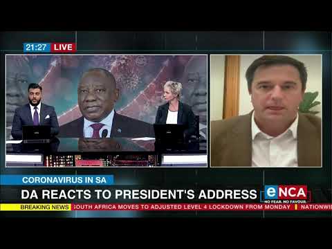Reaction DA's John Steenhuisen talks on Ramaphosa address