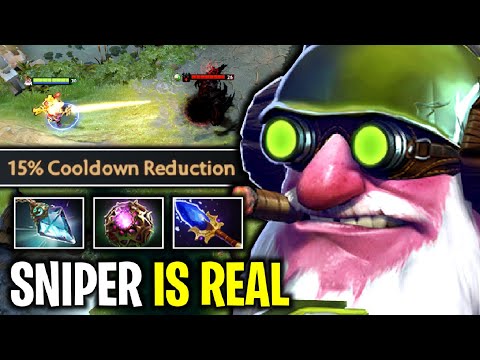 SNIPER IS REAL..!! Endless Assassinate Sniper Aghanim Spell Prism CD Reduction Build 7.26 | Dota 2