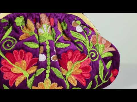 KUSUM ~ Aari Embroidery Clutch Bags
