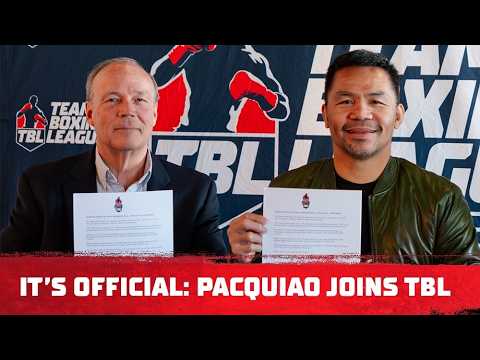 Pacquiao Signs with TBL