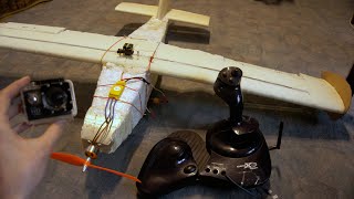DIY samolot RC ze styropianu. Homemade remote controll plane.
