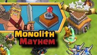 آموزش سه ستاره کردن چالش آشوب مونولیث کلش آف کلنز⭐