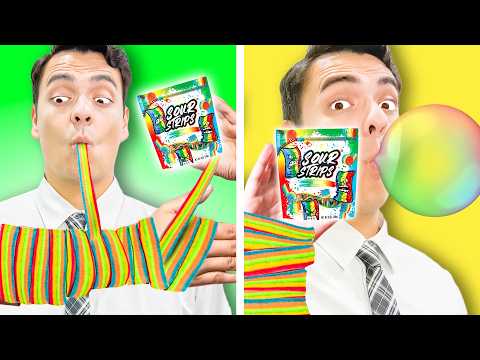 Crazy Ways to Sneak Candy into Class | Funny DIY Sneaking Snack to School by Crafty Hacks Plus