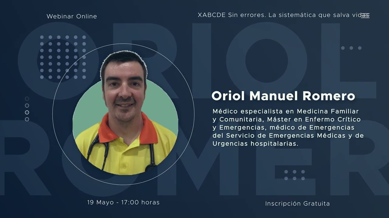 Video de presentación Webinar XABCDE Sin errores. La sistemática que salva vidas