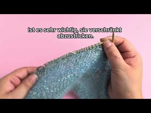 Unsichtbare Zunahme beim Stricken: Masche von unten aufnehmen und verschränkt abstricken!