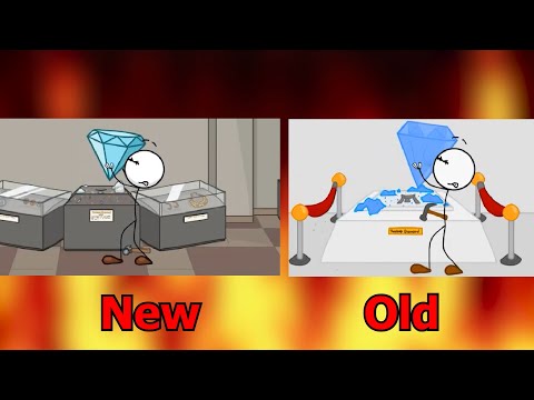 Henry Stickmin - Original VS Remake (Stealing The Diamond)