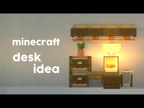 How to build a desk with storage in Minecraft (tutorial ...