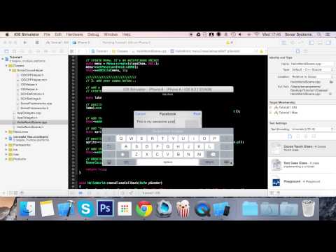 C | iOS Cocos Helper Facebook and Twitter Sharing