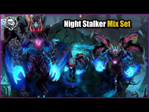 Night Stalker Mix Set Shadow of the Dark Age + Legends of Darkheart Pursuit Dota 2  TI2020