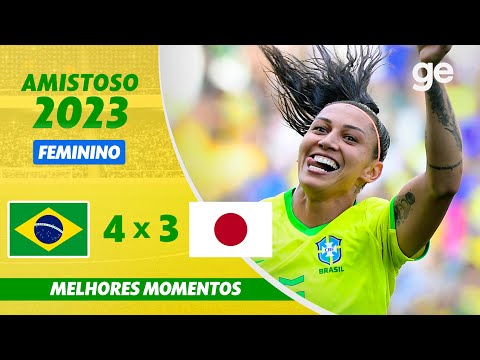 Gols e lances de Brasil x Japão