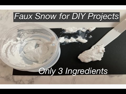 How to Make Faux Snow // DIY Faux Snow // Faux Snow for DIY Projects