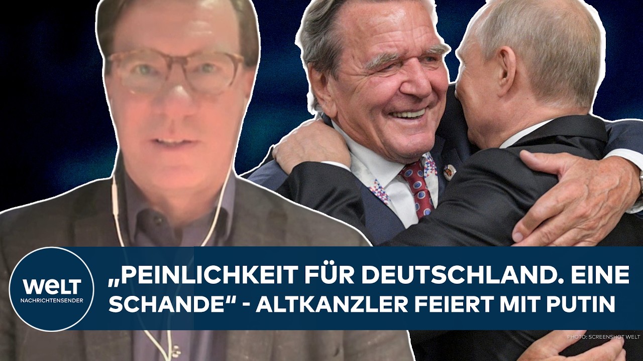UKRAINE-KRIEG: Schröder feiert mit Putin! "Peinlichkeit für Deutschland. Es ist eine Schande!"