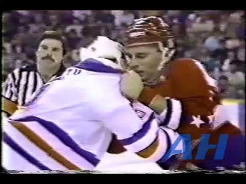 NHL Oct. 29, 1986 Steve Smith,EDM v John Blum,WSH x2 Clips Edmonton Oilers Washington Capitals