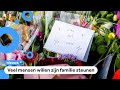 Bloemen en knuffels voor Gino