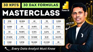 30 KPI's Calculated using 30 Real-World DAX Formulas in Power BI - Full Tutorial