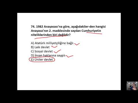 Anayasa Tekrar soru çözümü