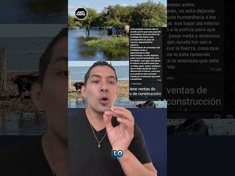 El intendente de Sumampa, no dejó pasar la ayuda a los inundados, que le pasa? #santiagodelestero