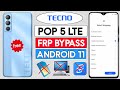 Tecno Pop 5 LTE FRP Bypass Without Pc Tecno BD4i Google Account Unlock 2025 No X Share No Sim