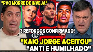 🤣ANTI MORRE DE INVEJA DOS REFORÇOS DO FLAMENGO E É HUMILHADO! ALMADA, KAIO JORGE NO MENGÃO