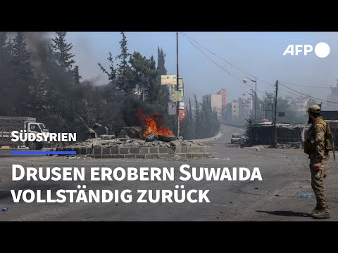 Drusen erobern Stadt Suwaida in Südsyrien vollständig zurück | AFP