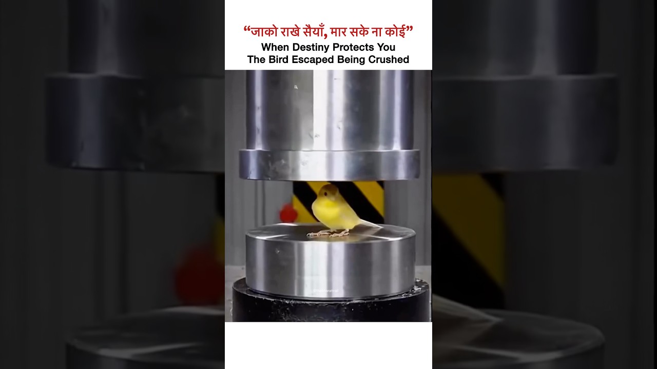 When Destiny Protects You|The Bird Escaped Being Crushed ✨ #viralvideo #god #faith #divine #nature