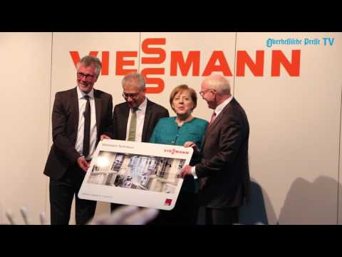 Merkel zu Gast bei Viessmann