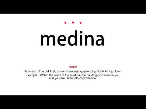 How to pronounce medina - Vocab Today