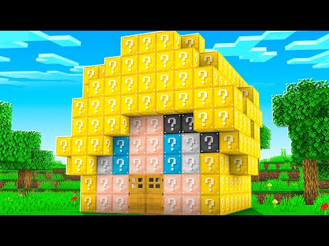 Lucky Block House Battle vs PrestonPlayz! - Minecraft