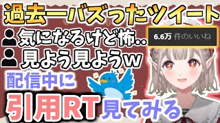 6.6万いいねされたツイートの引用RTを怖いものみたさで見始めるえるえる【える/にじさんじ】