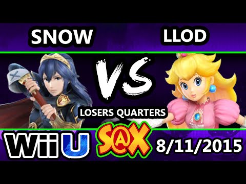 S@X 110 - Snow (Fox, Lucina) Vs. VGz | lloD (Peach) SSB4 Losers Quarters - Smash Wii U - Smash 4
